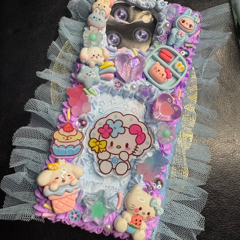 Cute Character Phone Case - Blue and Purple